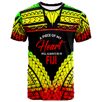 Fiji T Shirt A Piece of My Heart Unisex Art - Polynesian Pride