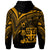 Fiji Zip Hoodie Gold Color Cross Style - Polynesian Pride