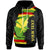 Hawaii Custom Hoodie Wrap Flag and Polynesian Paterns Unisex Black - Polynesian Pride