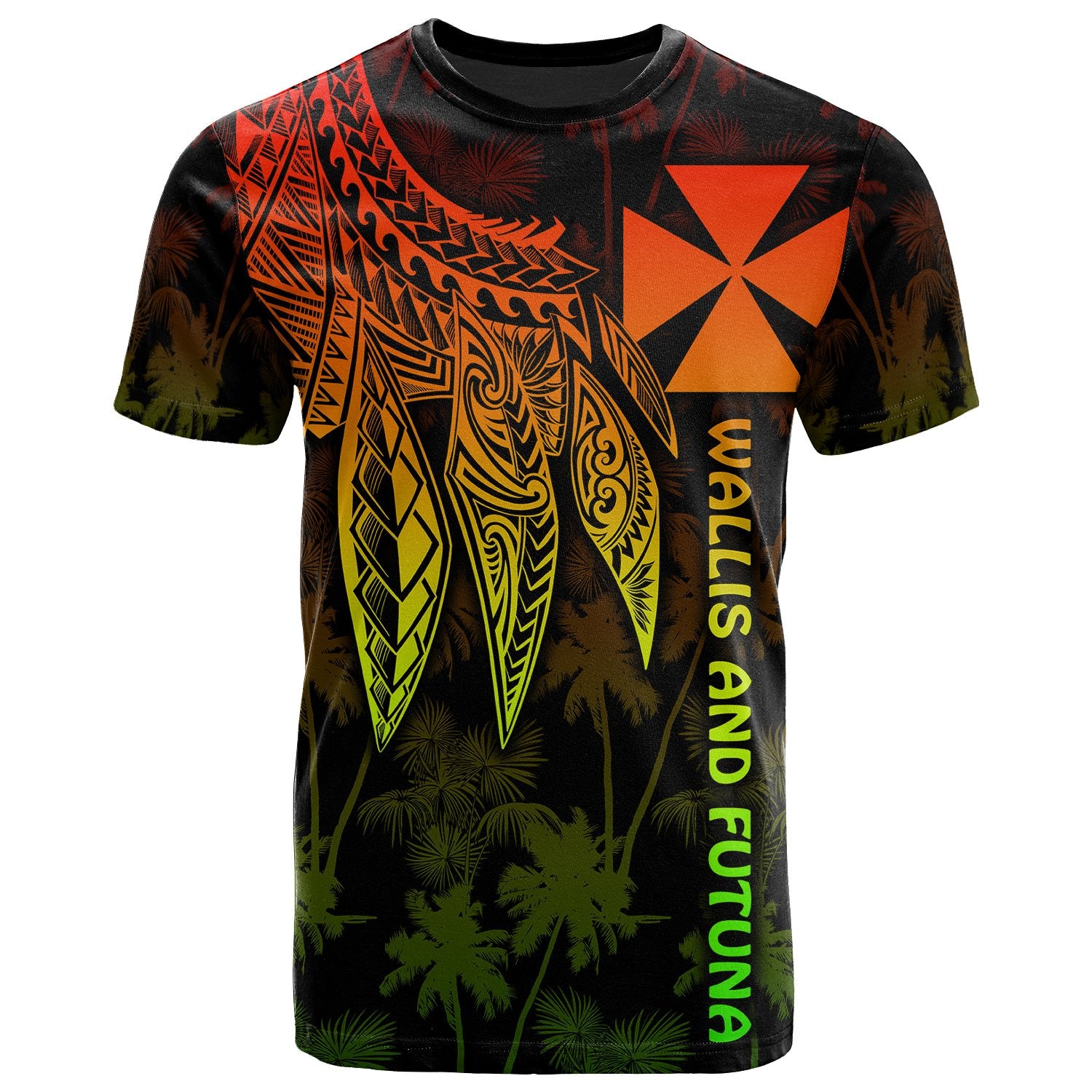 Wallis and Futuna T Shirt Polynesian Wings Reggae Unisex Art - Polynesian Pride