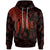 Niue Hoodie Polynesian Wings (Red) Unisex Red - Polynesian Pride