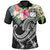 Polynesian Samoa Polo Summer Plumeria (Black) Unisex Black - Polynesian Pride