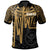 Hawaii Polo Shirt Kanaka Maoli With Polynesian Pattern In Heartbeat Style (Gold) Unisex Gold - Polynesian Pride