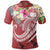 Polynesian Samoa Polo Summer Plumeria (Red) Unisex Red - Polynesian Pride