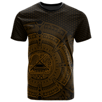 American Samoa Polynesian T Shirt Polynesian Circle (Golden) Unisex Golden - Polynesian Pride