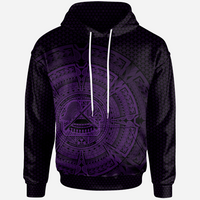 American Samoa Hoodie Polynesian Circle (Purple) Unisex Purple - Polynesian Pride