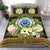 Federated States of Micronesia Bedding Set - Polynesian Gold Patterns Collection Black - Polynesian Pride