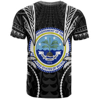 Federated States of Micronesia T Shirt Blood Runs Through My Veins Style Black - Polynesian Pride