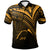 Federated States of Micronesia Polo Shirt Gold Color Cross Style Unisex Black - Polynesian Pride