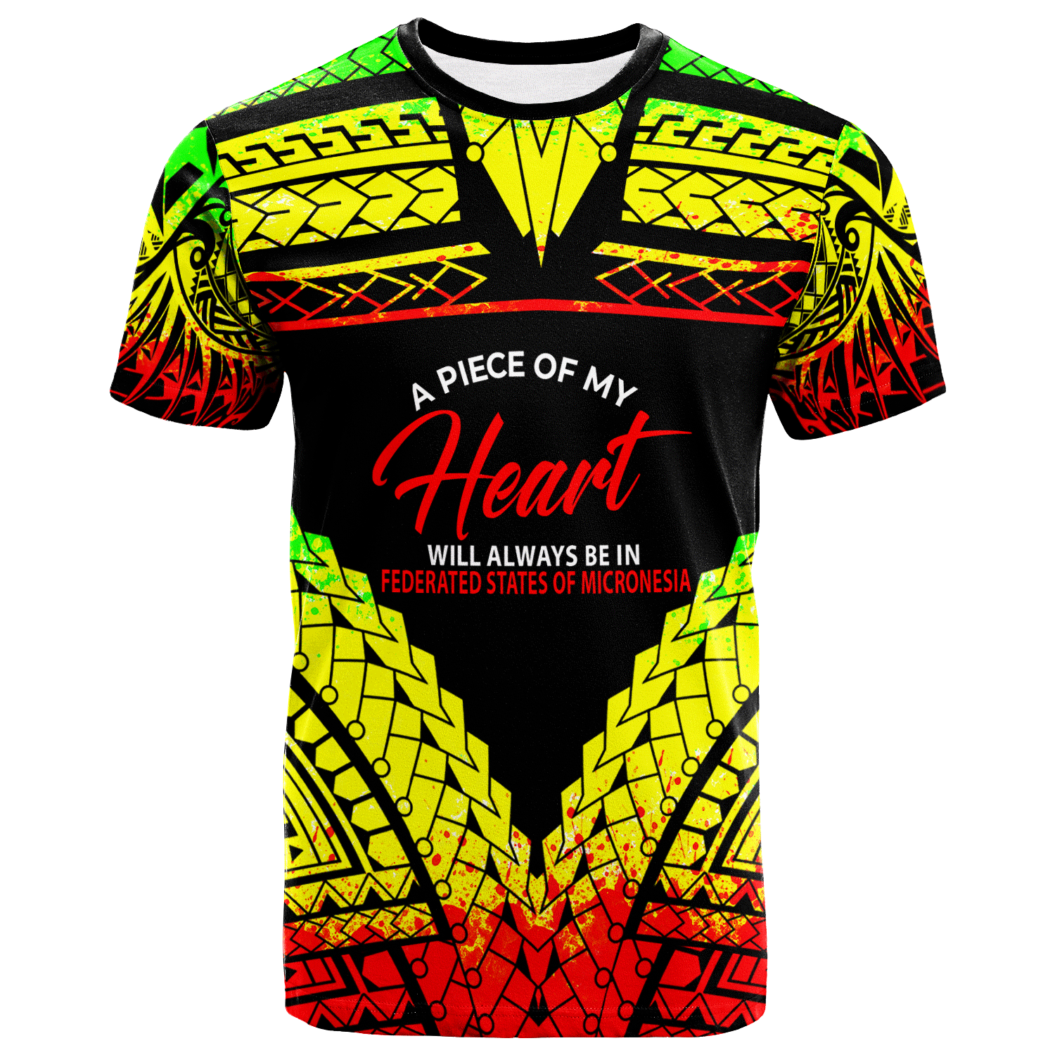 Federated States of Micronesia T Shirt A Piece of My Heart Unisex Art - Polynesian Pride