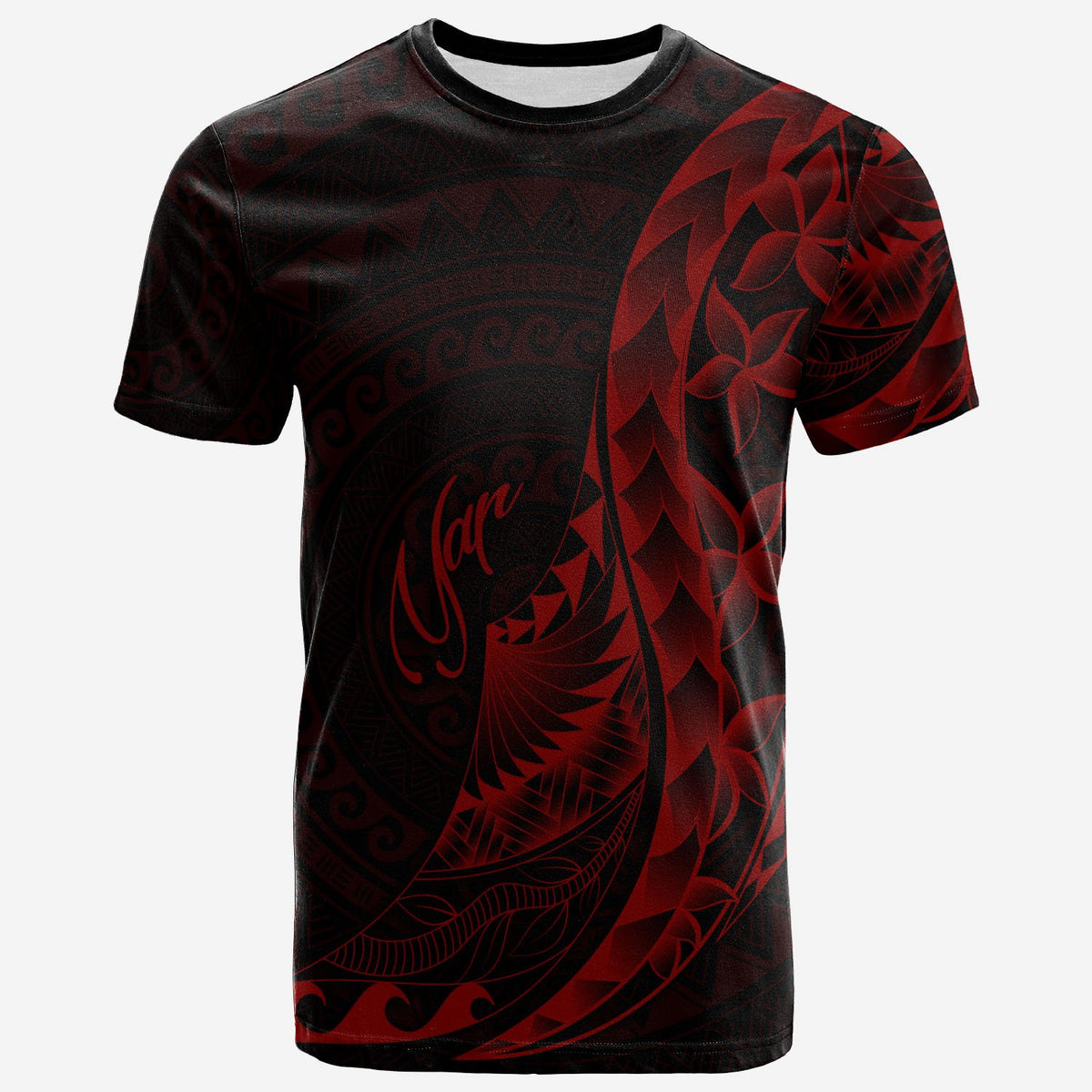 Yap T Shirt Polynesian Pattern Style Red Color Unisex Red - Polynesian Pride