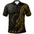 American Samoa Polo Shirt Polynesian Pattern Style Gold Color Unisex Gold - Polynesian Pride