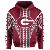 Hawaii Hoodie Farrington High Zip Hoodie - Polynesian Pride