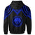 Federated States of Micronesia Custom Hoodie Polynesian Armor Style Blue - Polynesian Pride