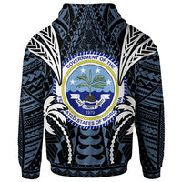 Federated States of Micronesia Zip up Hoodie Blood Runs Through My Veins Style Flag - Polynesian Pride