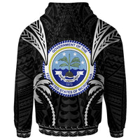 Federated States of Micronesia Hoodie Blood Runs Through My Veins Style Black - Polynesian Pride