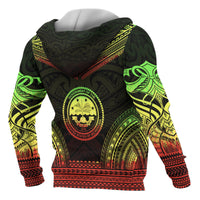 Federated States of Micronesia Polynesian Chief Custom Zip up Hoodie Reggae Version - Polynesian Pride