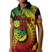 Fiji Day Polo Shirt Masi Kesa Reggae Style LT9 - Polynesian Pride