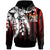 Fiji Hoodie Vertical Stripes Style Unisex Red - Polynesian Pride