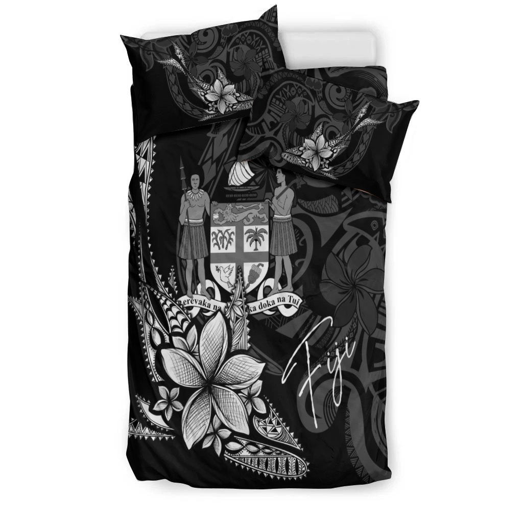 Fiji Bedding Set - Fish With Plumeria Flowers Style - Polynesian Pride