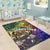 Fiji Custom Personalised Area Rug - Rainbow Polynesian Pattern Crest - Polynesian Pride