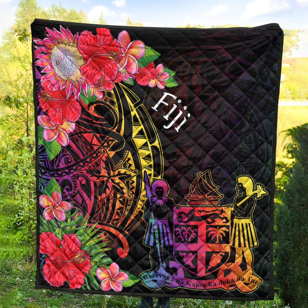 Fiji Premium Quilt - Tropical Hippie Style - Polynesian Pride