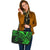 Fiji Leather Tote - Green Color Cross Style - Polynesian Pride