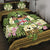 Fiji Quilt Bed Set - Polynesian Gold Patterns Collection Black - Polynesian Pride