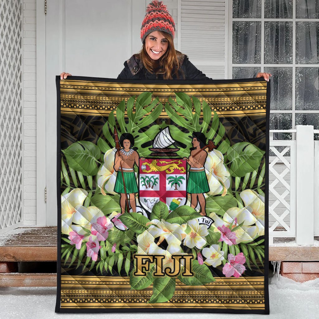 Fiji Premium Quilt - Polynesian Gold Patterns Collection - Polynesian Pride