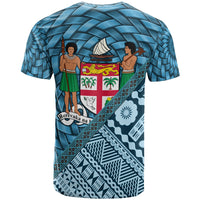 Fiji T Shirt Ba Tapa Patterns With Bamboo - Polynesian Pride