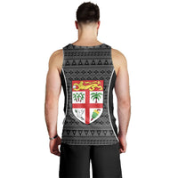 Fiji Men's Tank Top - Tapa Pattern Sport Style - Polynesian Pride