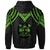 Fiji Custom Hoodie Polynesian Armor Style Green - Polynesian Pride