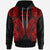 Fiji Hoodie Polynesian Lion Head Red Style Unisex Red - Polynesian Pride