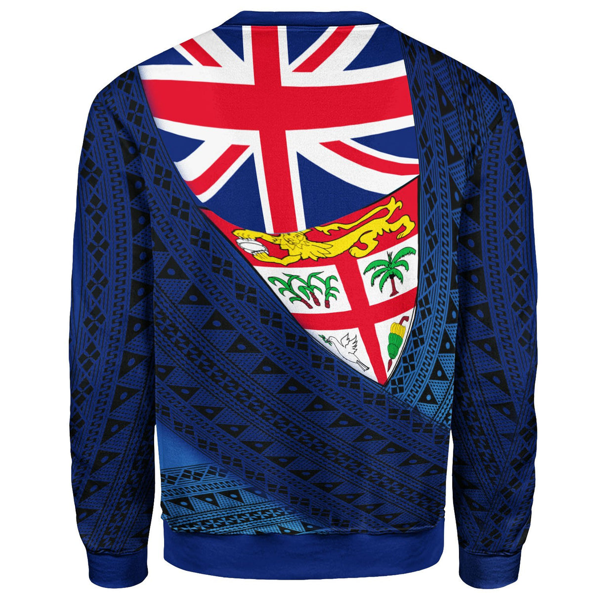 Fiji Tapa Flag Sweatshirt - Polynesian Pride