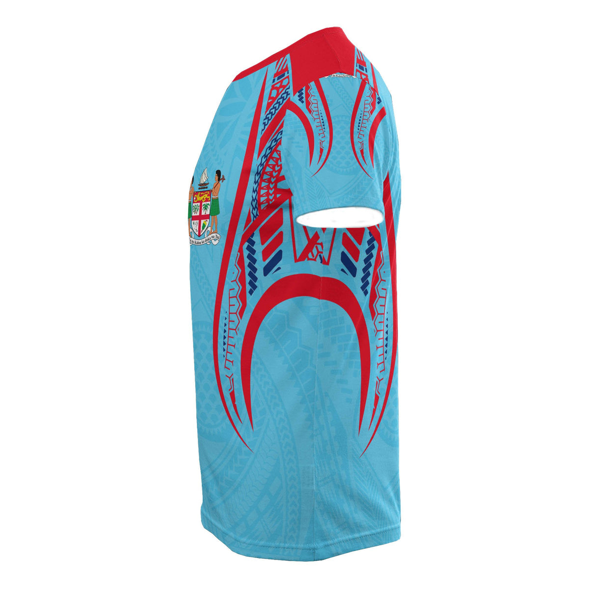 Fiji T Shirt Fijian Coat of Arms Polynesian Stylized - Polynesian Pride