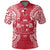 Fiji Polo Shirt Viti Coat Of Arms Map Polynesian Tattoo Red White Unisex Red - Polynesian Pride