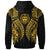 Fiji Hoodie Polynesian Lion Head Gold Style - Polynesian Pride