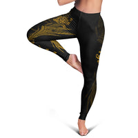 Fiji Leggings - Wings Style Black - Polynesian Pride