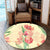 Flower Art Round Carpet - AH - Polynesian Pride