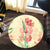 Flower Art Round Carpet - AH - Polynesian Pride