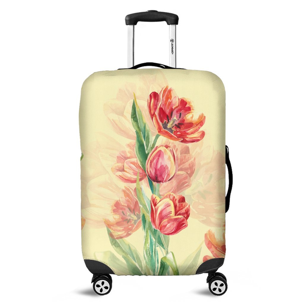 Flower Art Luggage Covers - AH Black - Polynesian Pride