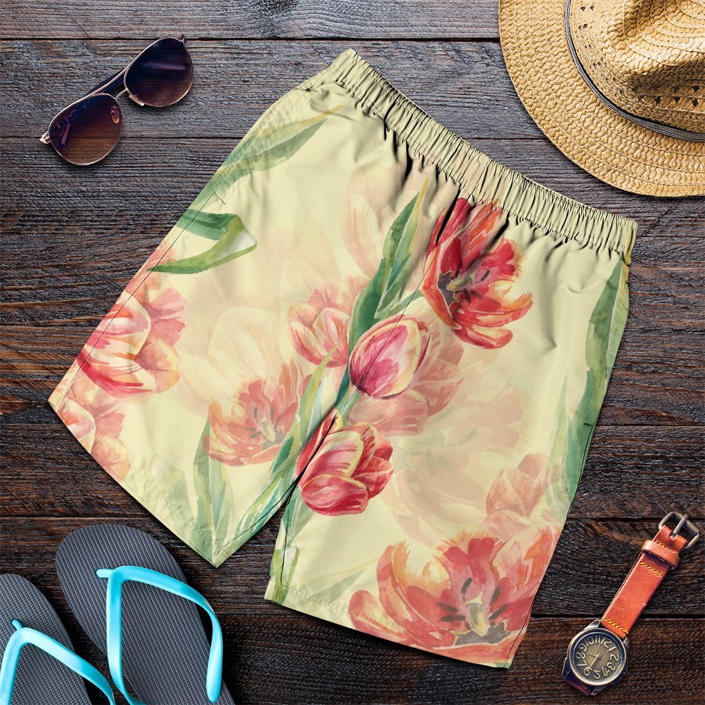 Flower Art Men's Shorts - AH Art - Polynesian Pride