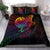 French Polynesia Bedding Set - Butterfly Polynesian Style Black - Polynesian Pride