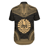 French Polynesia Polynesian Chief Shirt - Gold Version - Polynesian Pride