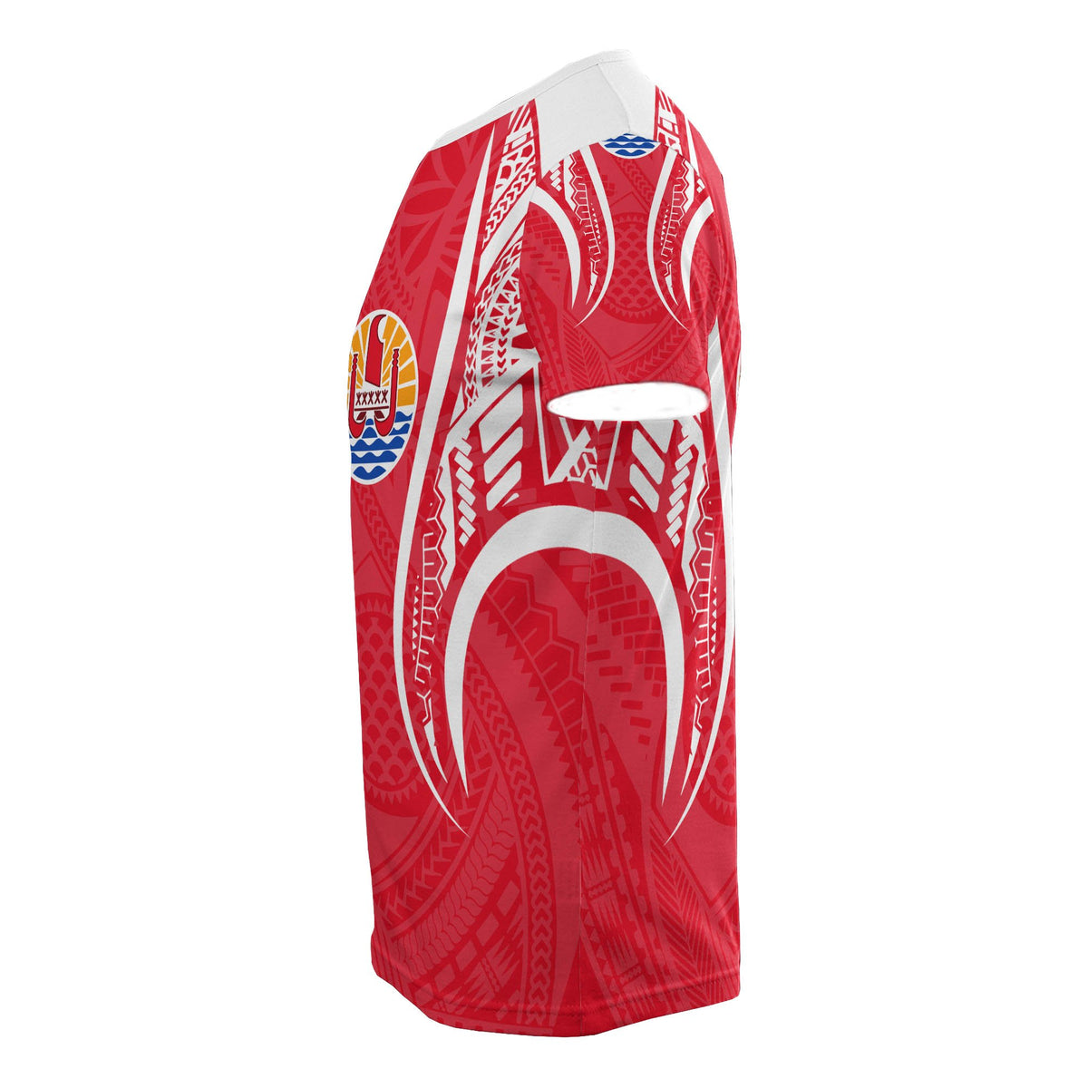 French Polynesia T Shirt National Coat of Arms Polynesian Stylized - Polynesian Pride