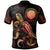 CNMI Polynesian Polo Shirt Turtle With Blooming Hibiscus Gold Unisex Gold - Polynesian Pride