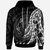 Fiji Hoodie Polynesian Pattern Style Unisex Black - Polynesian Pride