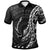 Chuuk Polo Shirt Polynesian Pattern Style Unisex Black - Polynesian Pride