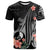 Yap T Shirt Polynesian Hibiscus Pattern Style Unisex Black - Polynesian Pride