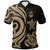 Guam Polynesian Polo Shirt Gold Tentacle Turtle Unisex Gold - Polynesian Pride